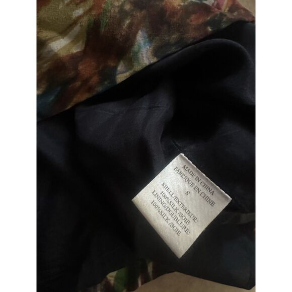 Theory 8 Silk Abstract Print Mini Dress - Picture 3 of 5